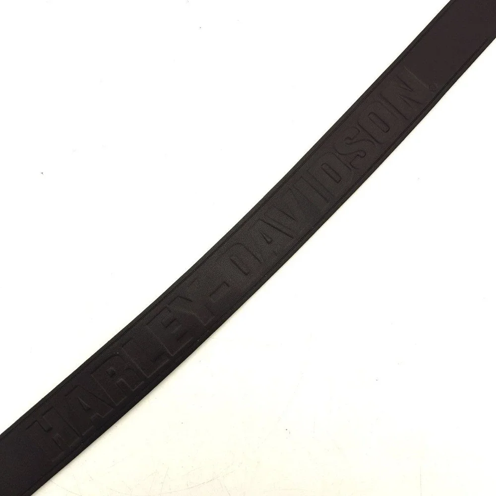 Vintage 90s Harley-Davidson Men's Hog Wild Bergamot Buckle Leather Belt Sz 42